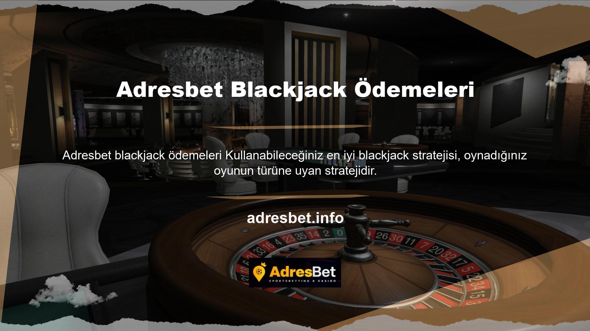 Oynadığınız belirli blackjack türü için tasarlanmış oyun planlarını kullanmakla ilgileniyorsanız