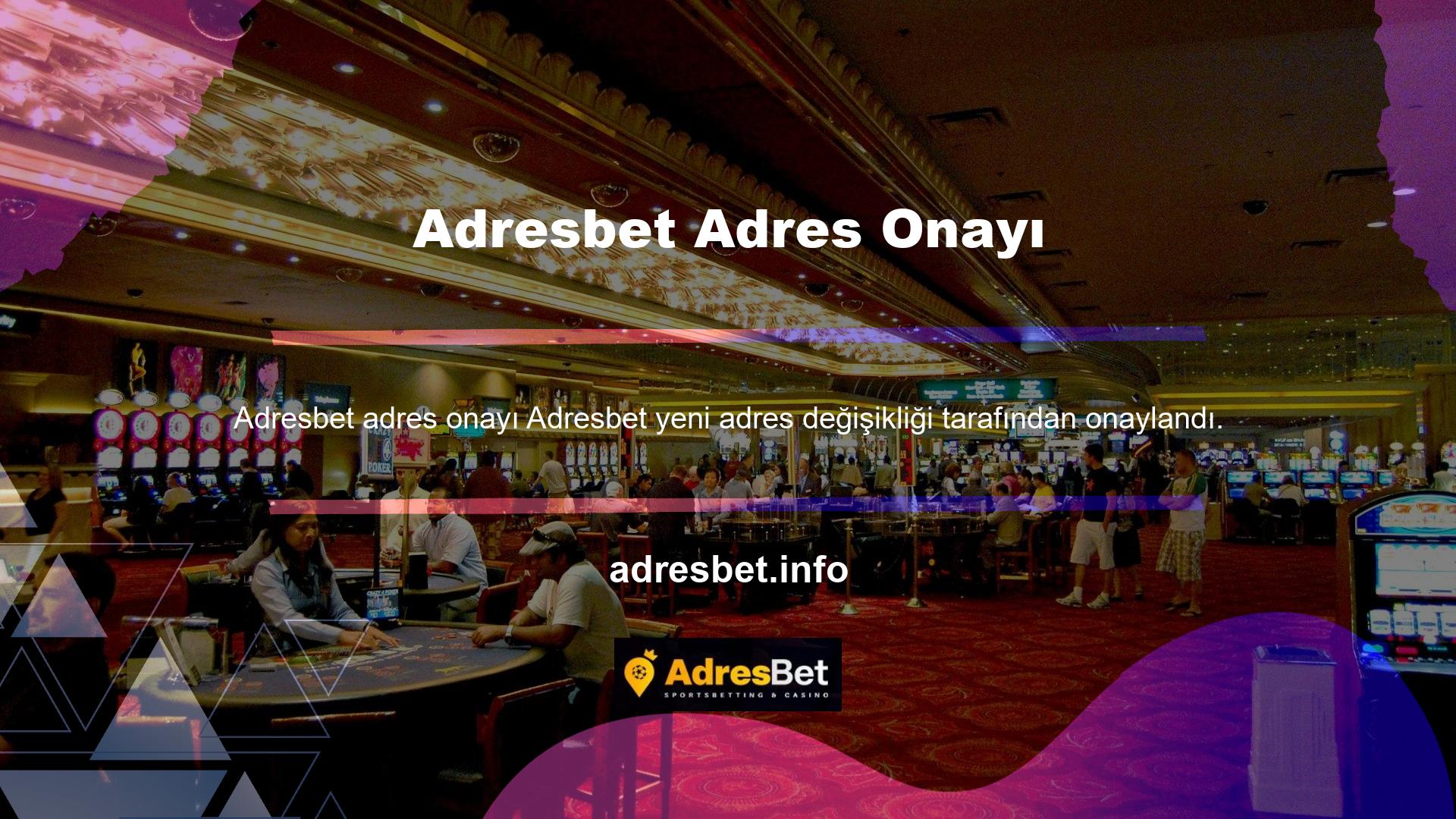 Adresbet yeni adres değişikliği süresi tarafından onaylandı mı? Site, ne yaparsa yapsın, Türkiye'de her zaman yabancı bir bahis alanı olarak görülecektir